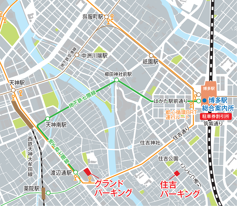 博多駅地区地図