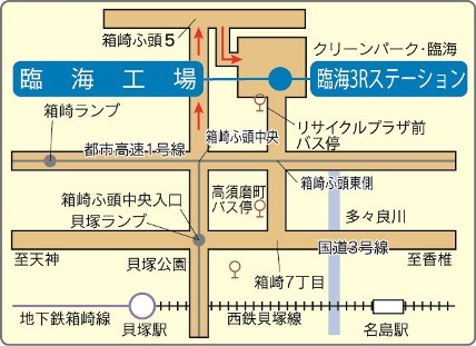 臨海工場の地図