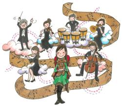 九州交響楽団のイメージイラストの拡大画像