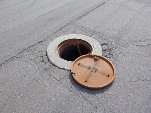 マンホールの写真