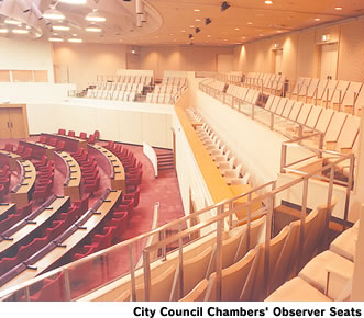City Council Chambers' Observer Seats