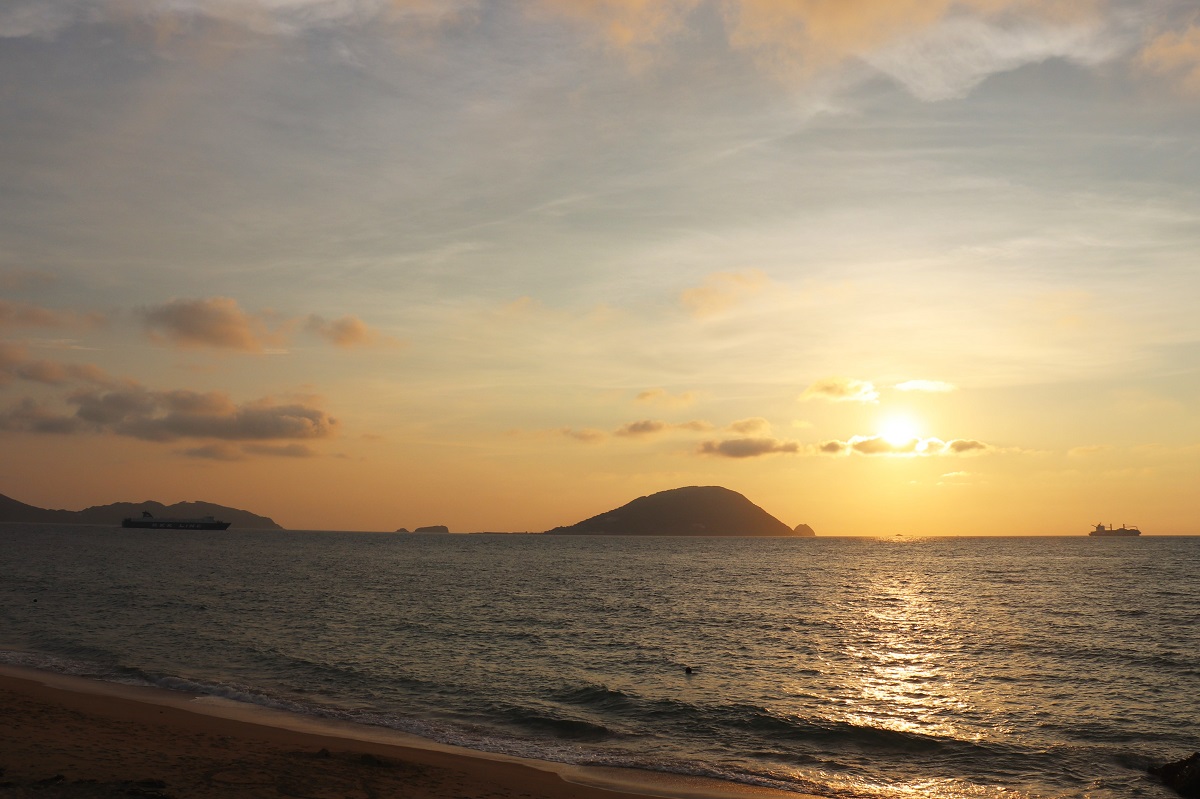 勝馬海岸 夕陽