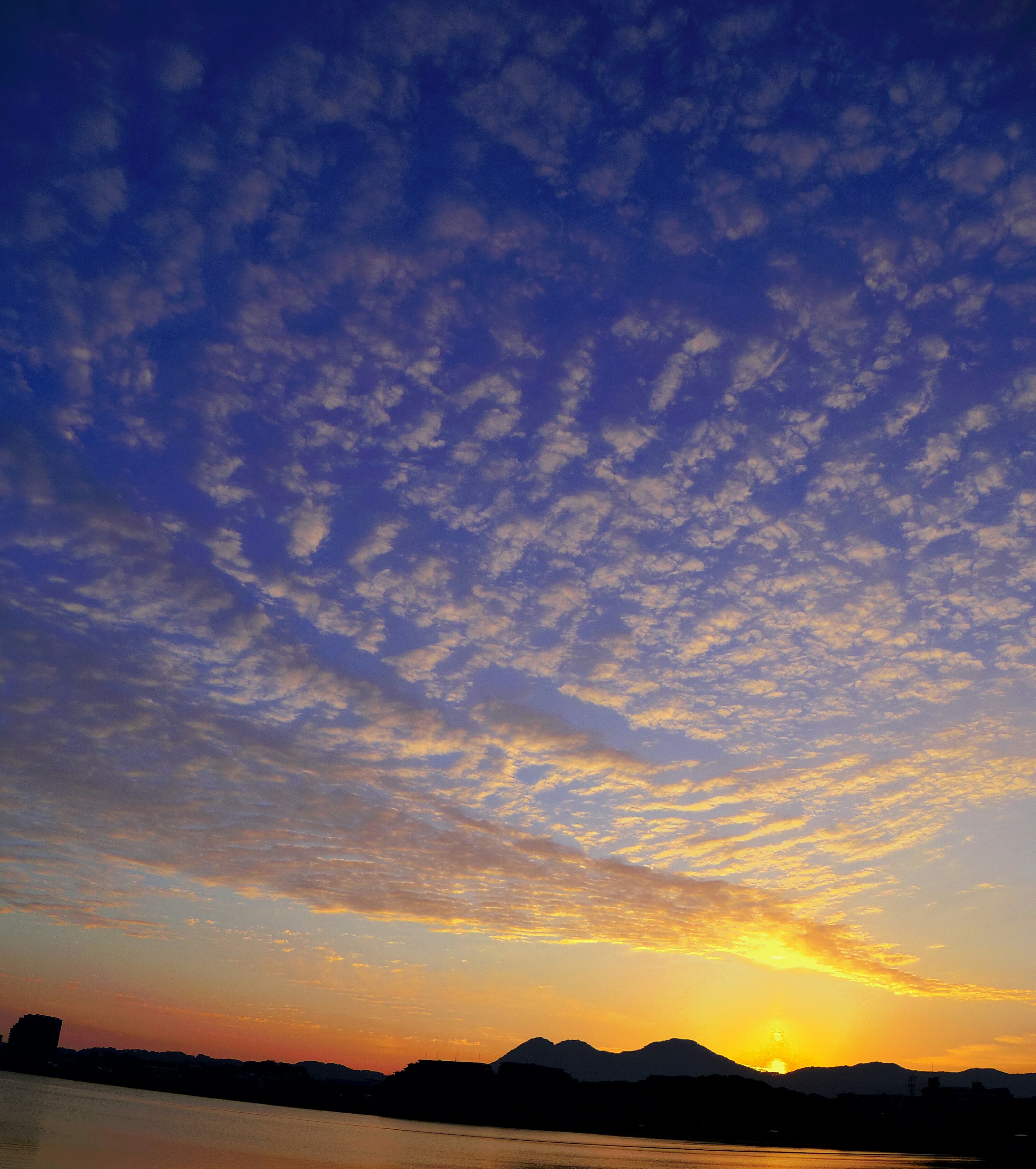 夕焼けの写真