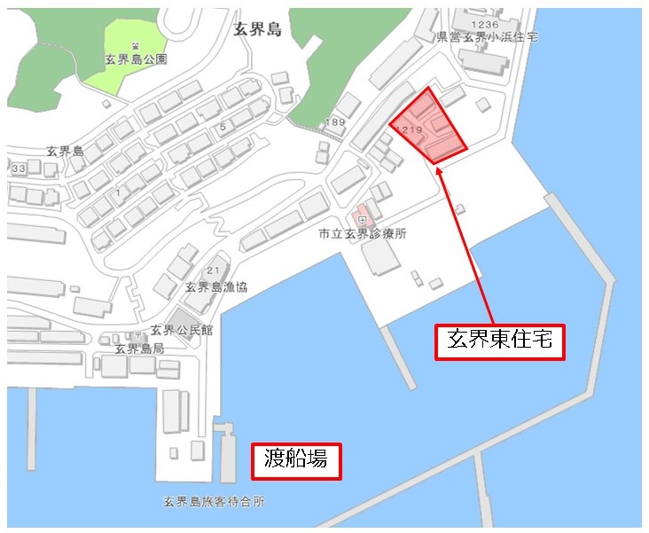 玄界東住宅_位置図
