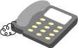 画像：電話機の絵