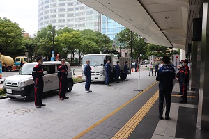 画像:出発式
