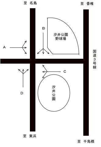 汐井公園-130 地図