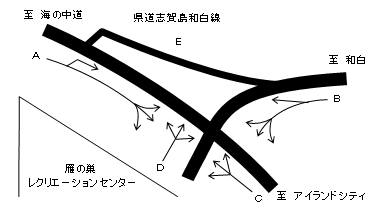 104雁の巣(雁ノ巣ﾚｸﾘｴｰｼｮﾝｾﾝﾀｰ前)"