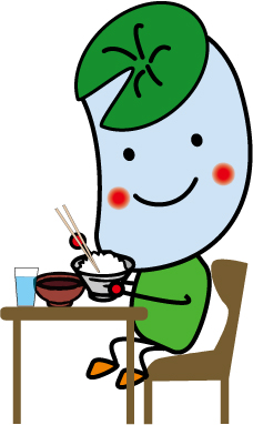 画像：ごはんをたべているため蔵