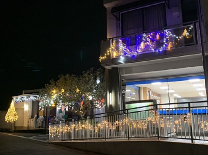 脇山公民館のイルミネーション