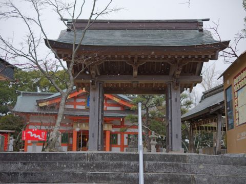 階段から望む二の鳥居