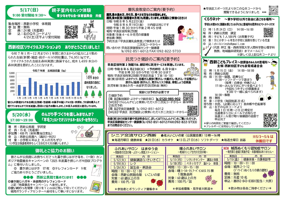 西新公民館5月号