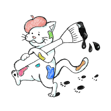絵がアニメーションとして動き出す「ぬりえもん」イベントのイラスト画像