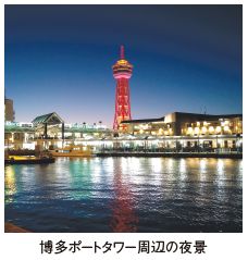 博多ポートタワー周辺の夜景