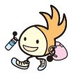 ウォーキングをするニッコりんのイラスト
