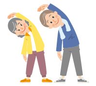 シニアの体操イラスト
