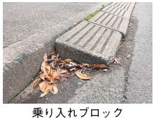 乗り入れブロックの写真