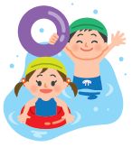 幼児水慣れ教室のイラスト