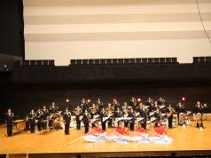 福岡市消防音楽隊の整列写真
