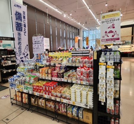 昨年の備蓄促進キャンペーンの様子