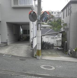 カーブミラー整備後の写真