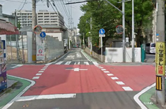 交差点カラー化の写真