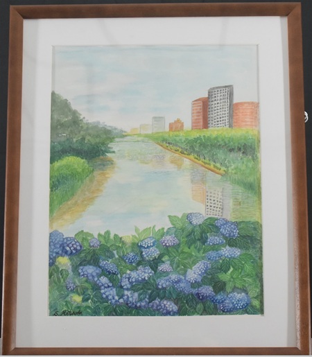 松田　里美「お濠の紫陽花」