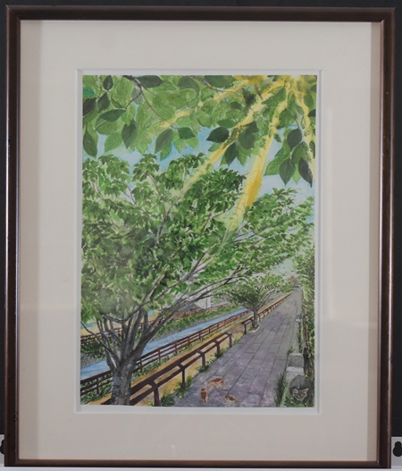 角田　茂利「木漏れ日」