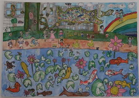 絵画部門小学の2年生優秀賞の写真