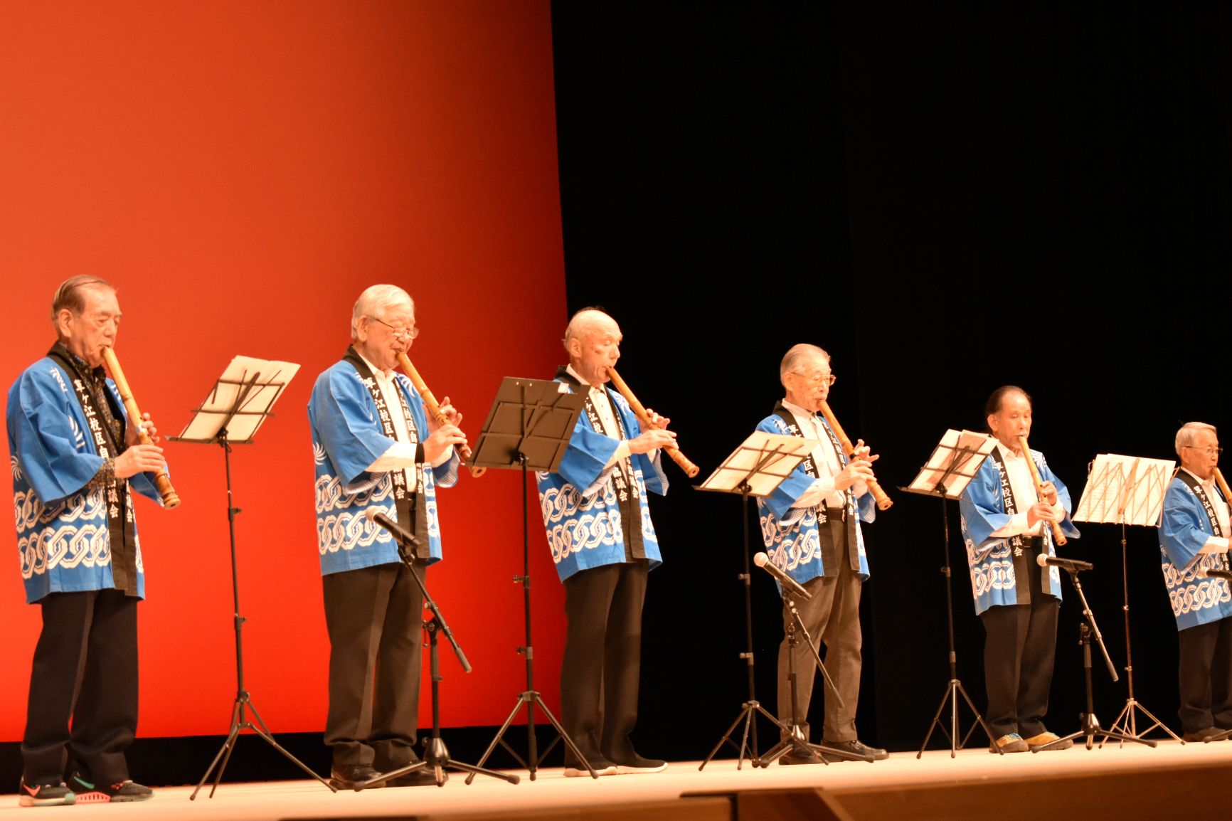前回の尺八演奏の写真