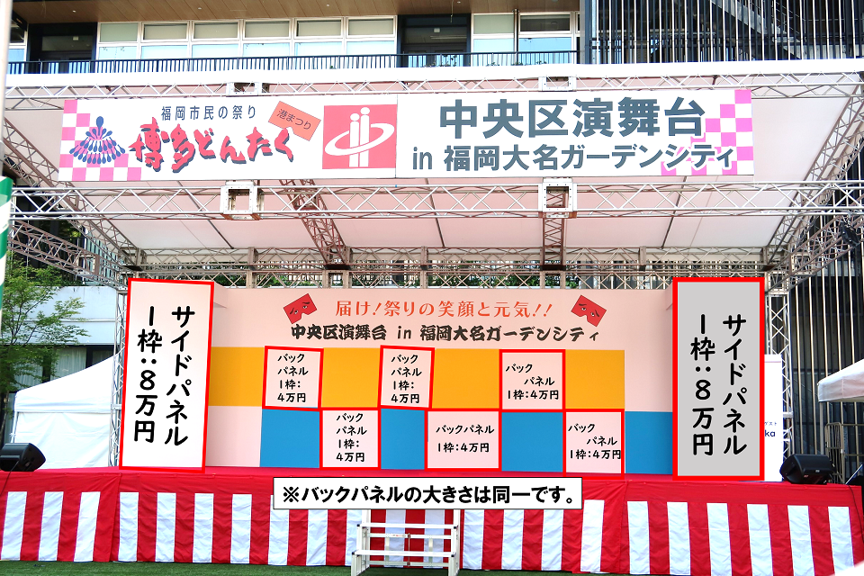 ステージパネル料金