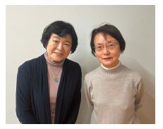 民生委員の遠藤恭代さんと野田幸栄さん写真
