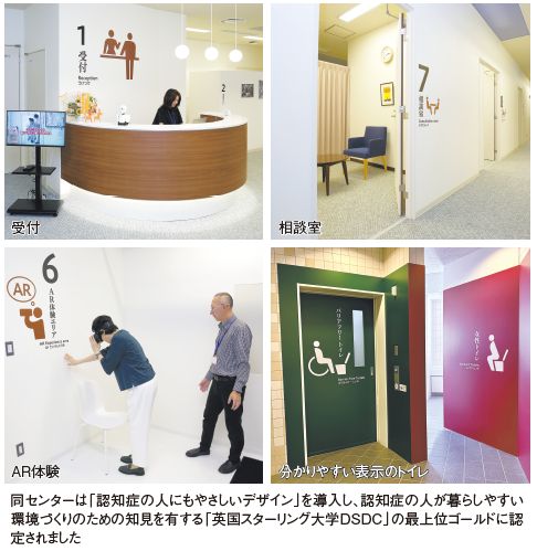 受付、相談室、AR体験、分かりやすい表示のトイレの写真
