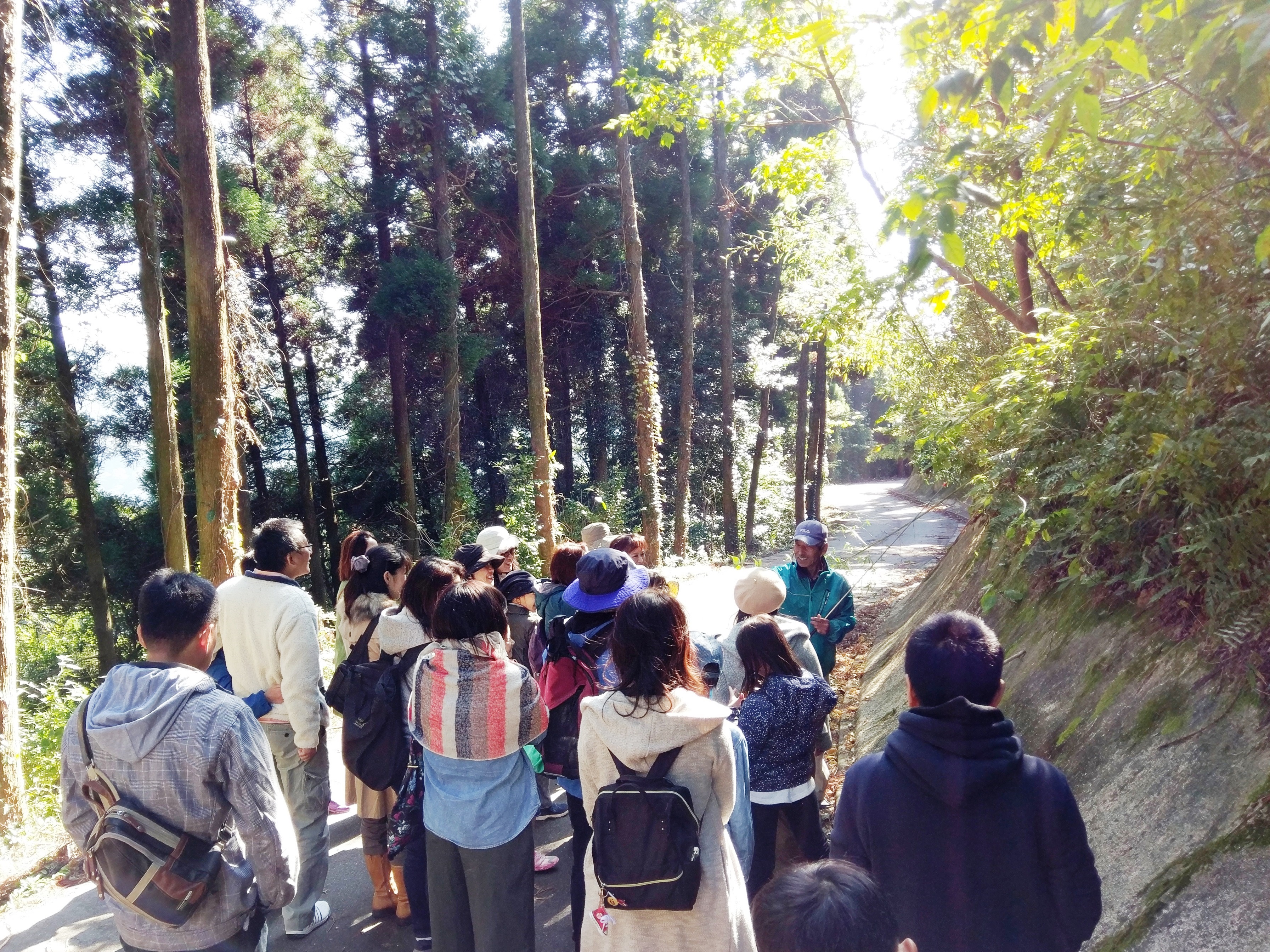 吉野ヶ里町の自然散策の様子