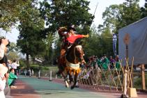 西区の宝に認定されている「飯盛神社流鏑馬行事」の写真