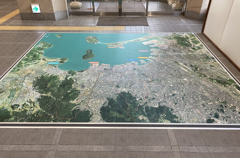 福岡市の水処理センターマップの画像