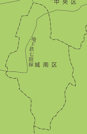 城南区の地図