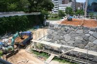 福岡城「上之橋御門石垣修復工事」の写真（その2）