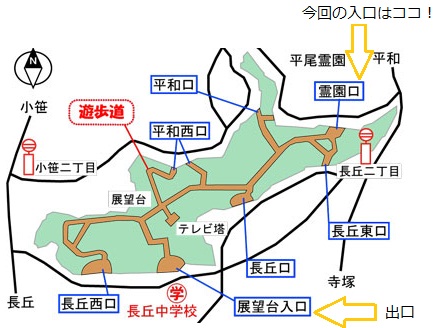 鴻巣山地図の画像