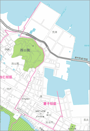 簀子校区地図の画像