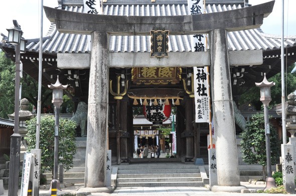 櫛田神社境内の写真