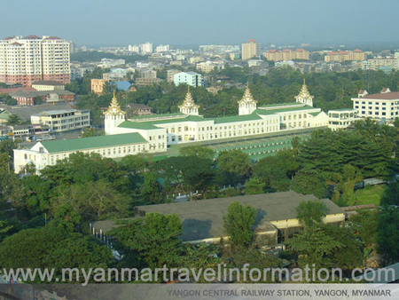 YANGON CENTRAL RAILWAY STATION, YANGON, MYANMAR