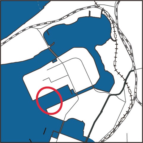 コンテナターミナルの地図