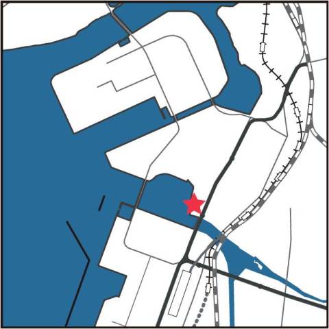 名島城址の地図