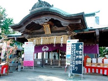 神社本殿の写真