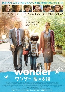 映画「Wonder ワンダー 君は太陽」のチラシ