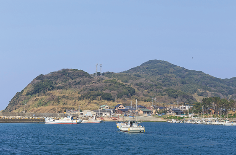 画像：糸島半島を海から撮影