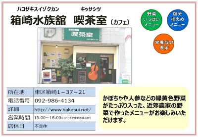 箱崎水族館喫茶室（カフェ）（電話番号）092-986-4134