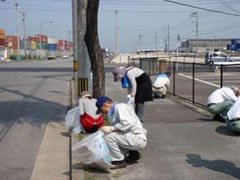 画像：港の清掃デー１