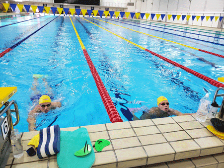 スウェーデン競泳チームの練習の写真（その1）